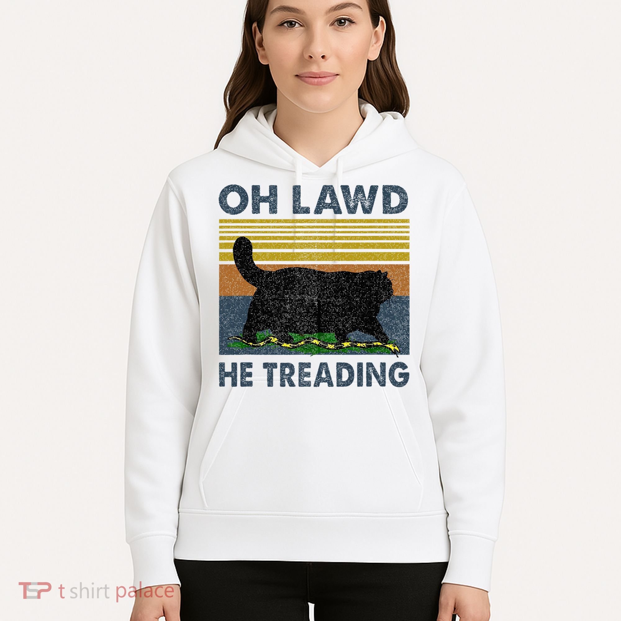 Oh Lawd He Treading Hoodie