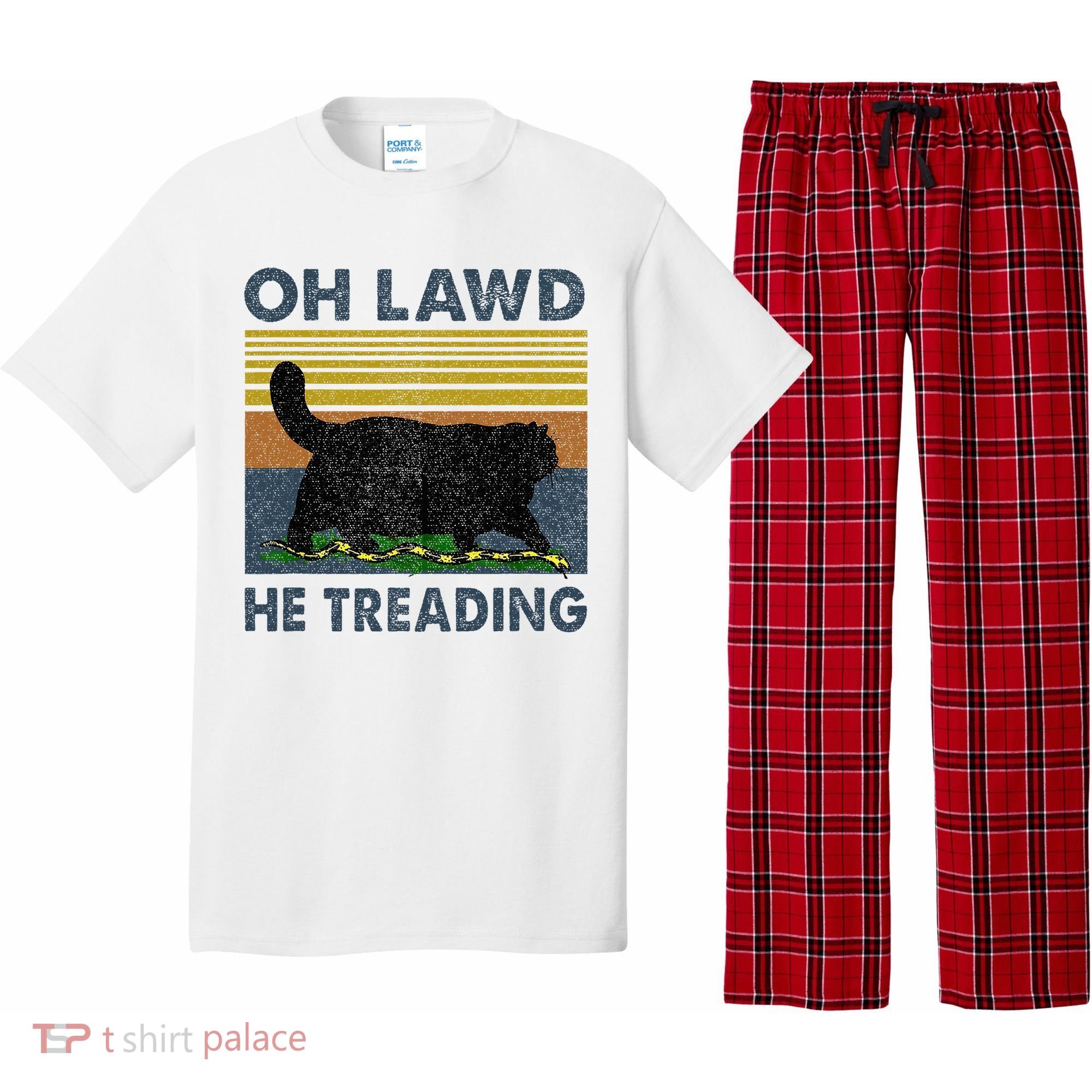 Oh Lawd He Treading Pajama Set