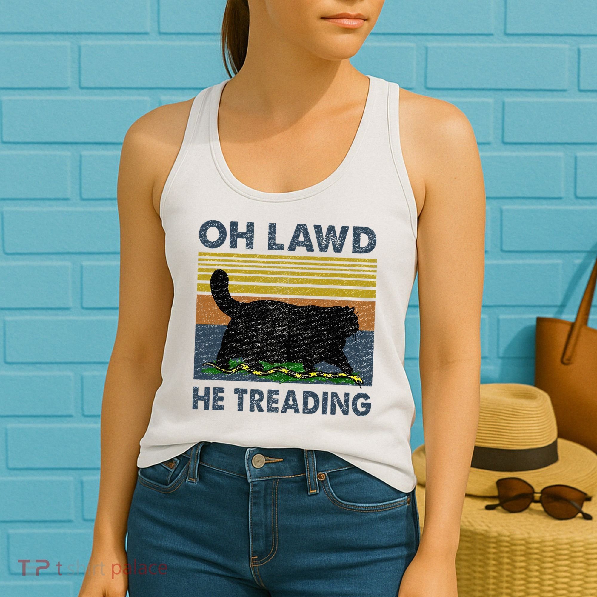 Oh Lawd He Treading Women's Tank Top