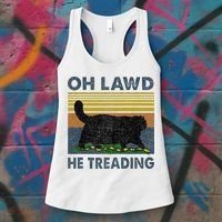 Oh Lawd He Treading Women's Tank Top thumb 3