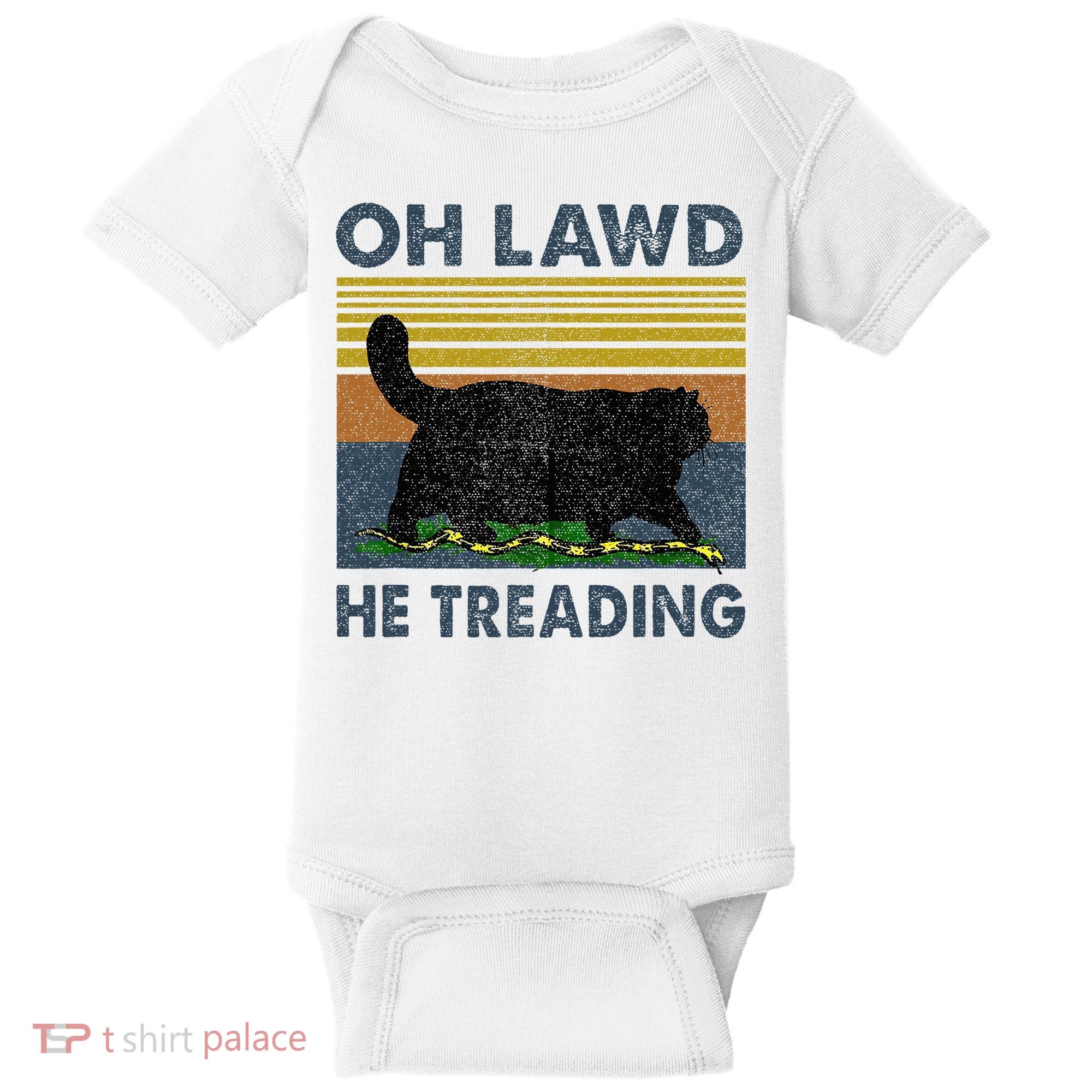Oh Lawd He Treading Baby Bodysuit
