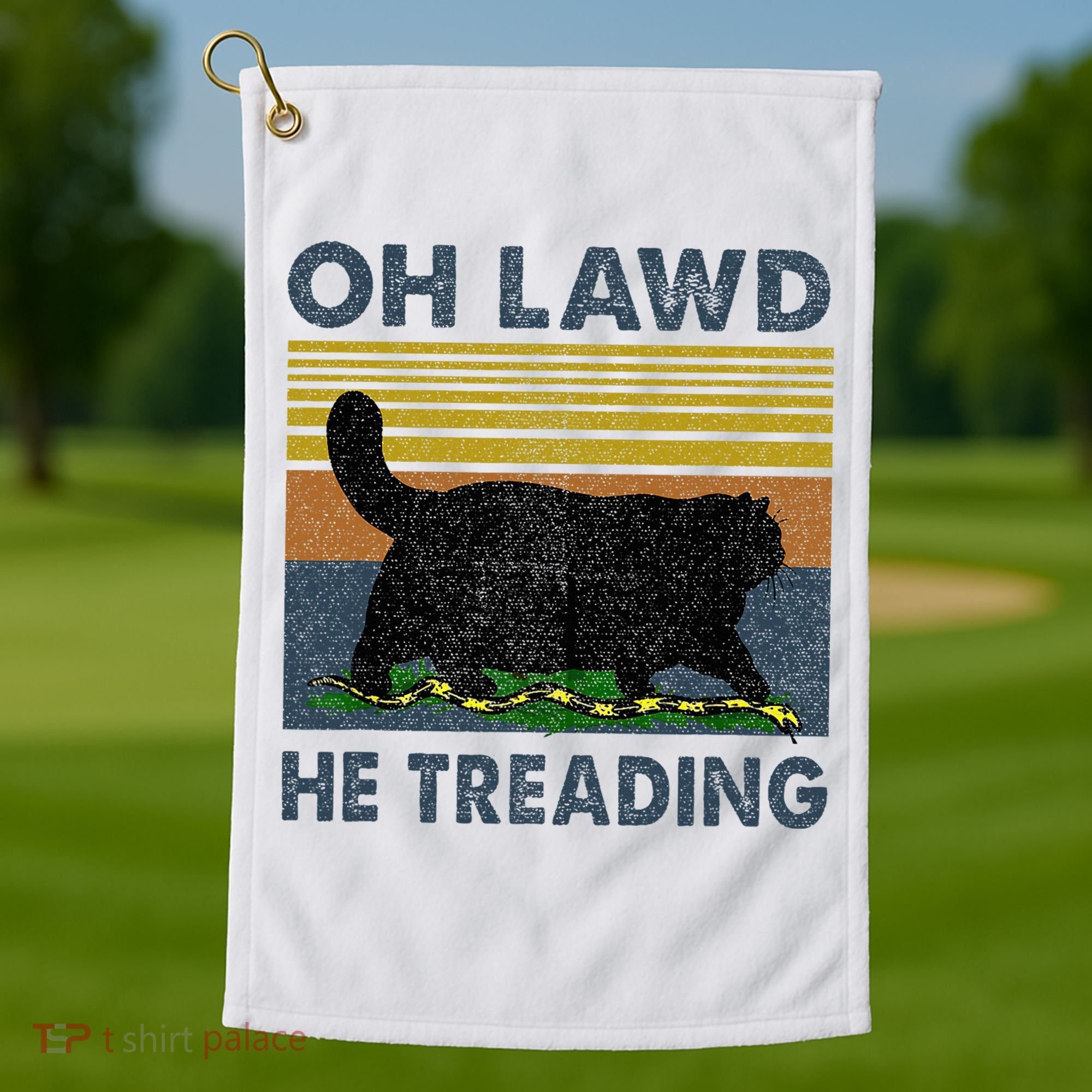 Oh Lawd He Treading Golf Towel
