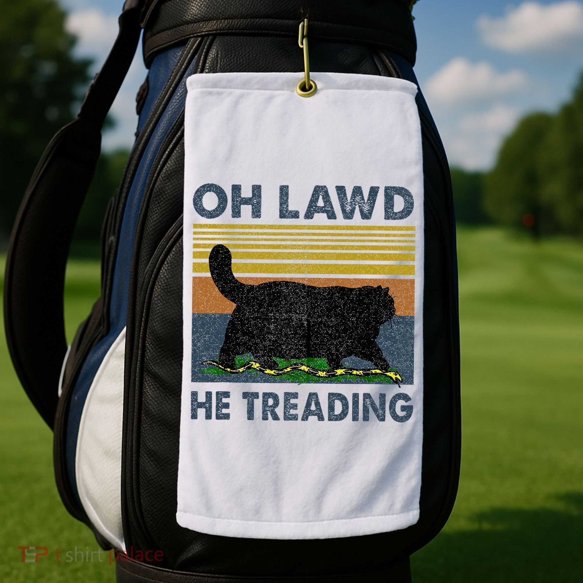 Oh Lawd He Treading Golf Towel