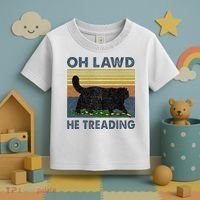 Oh Lawd He Treading Toddler T-Shirt thumb 3