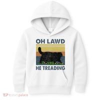 Oh Lawd He Treading Kids Hoodie thumb 0