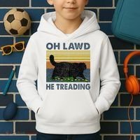 Oh Lawd He Treading Kids Hoodie thumb 2