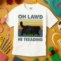 Oh Lawd He Treading Kids T-Shirt thumb 3