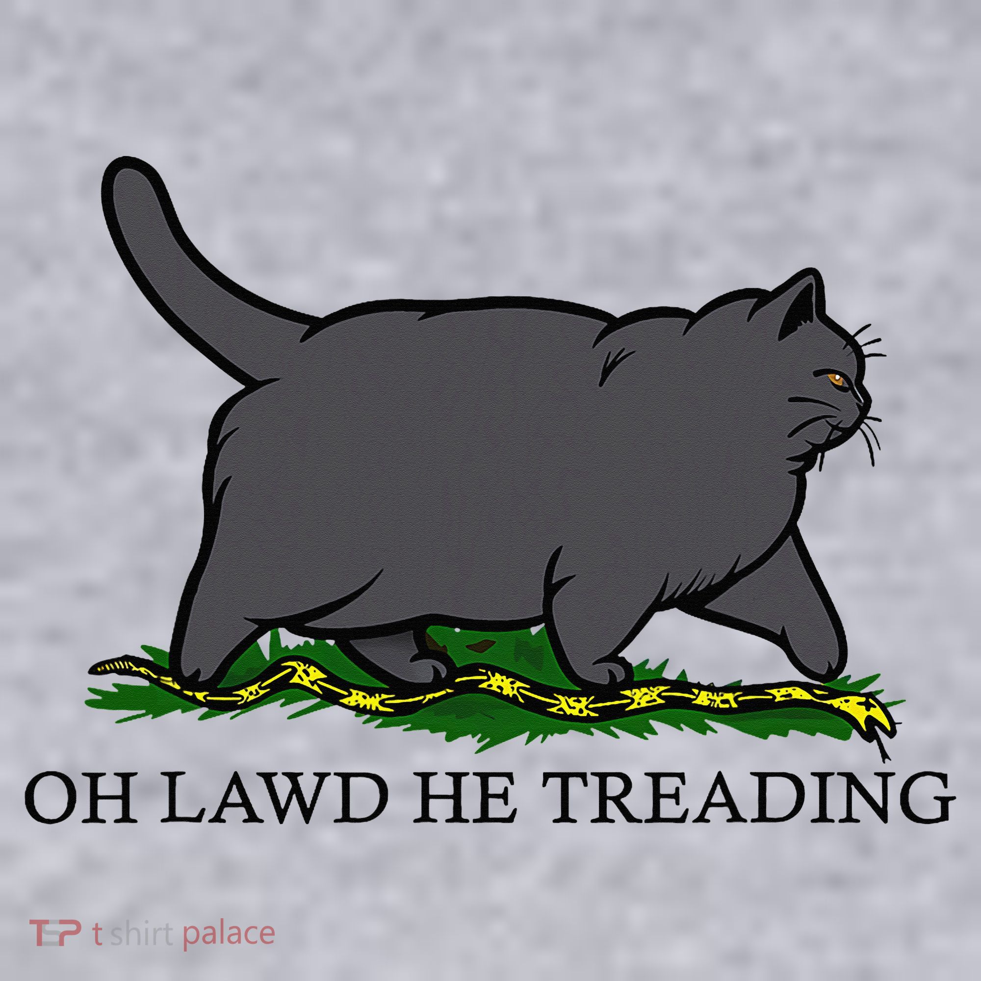 Oh Lawd He Treading Funny Fat Cat Women's Sweatshirt
