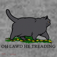 Oh Lawd He Treading Funny Fat Cat Toddler Hoodie thumb 2