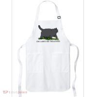 Oh Lawd He Treading Funny Fat Cat Apron thumb 0