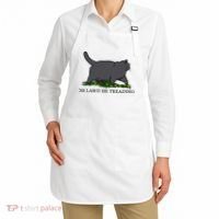 Oh Lawd He Treading Funny Fat Cat Apron thumb 2