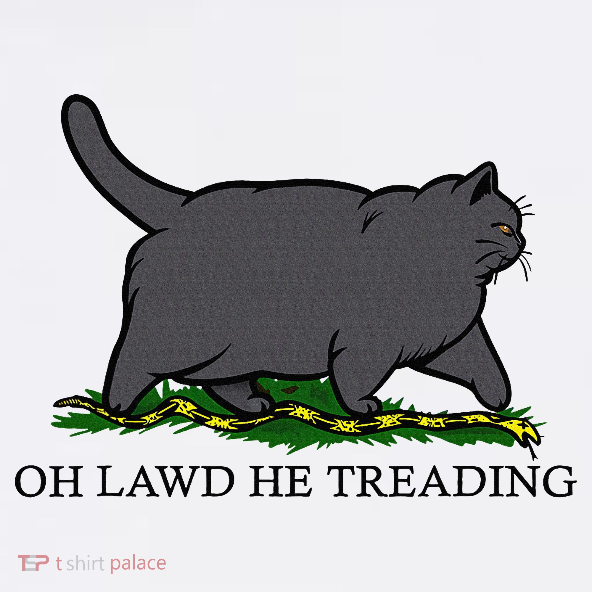 Oh Lawd He Treading Funny Fat Cat Women's Hoodie