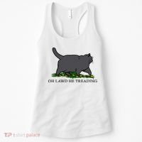 Oh Lawd He Treading Funny Fat Cat Women's Tank Top thumb 0