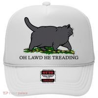 Oh Lawd He Treading Funny Fat Cat Hat thumb 0