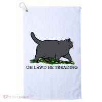 Oh Lawd He Treading Funny Fat Cat Golf Towel thumb 0
