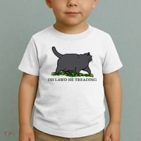 Oh Lawd He Treading Funny Fat Cat Toddler T-Shirt thumb 2