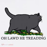 Oh Lawd He Treading Funny Fat Cat Toddler T-Shirt thumb 4