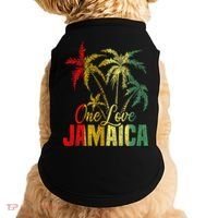 One Love Jamaica Caribbean Vacation Reggae Doggie Tank thumb 0