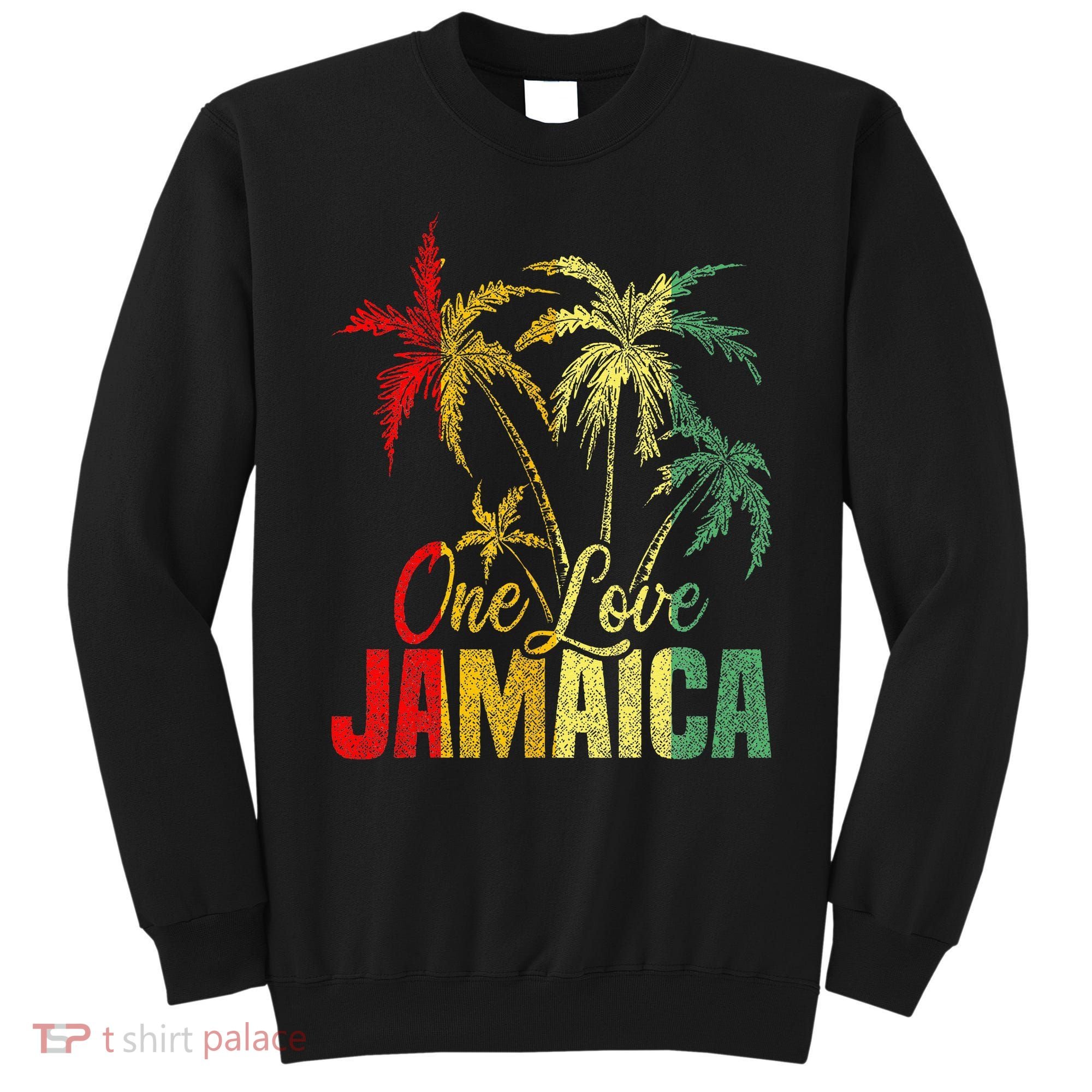 One Love Jamaica Caribbean Vacation Reggae Sweatshirt