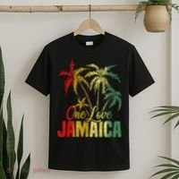 One Love Jamaica Caribbean Vacation Reggae T-Shirt thumb 2
