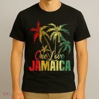 One Love Jamaica Caribbean Vacation Reggae T-Shirt thumb 3