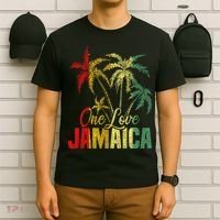One Love Jamaica Caribbean Vacation Reggae T-Shirt thumb 6