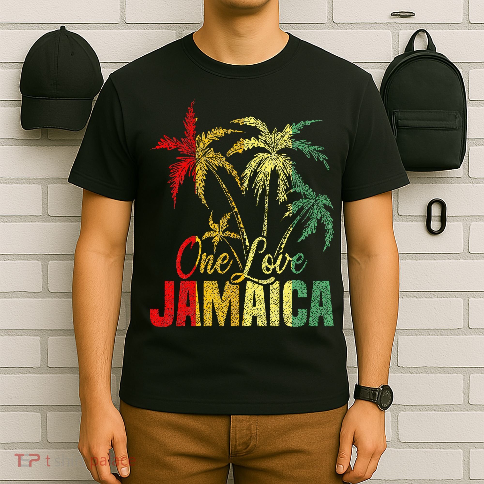 One Love Jamaica Caribbean Vacation Reggae T-Shirt