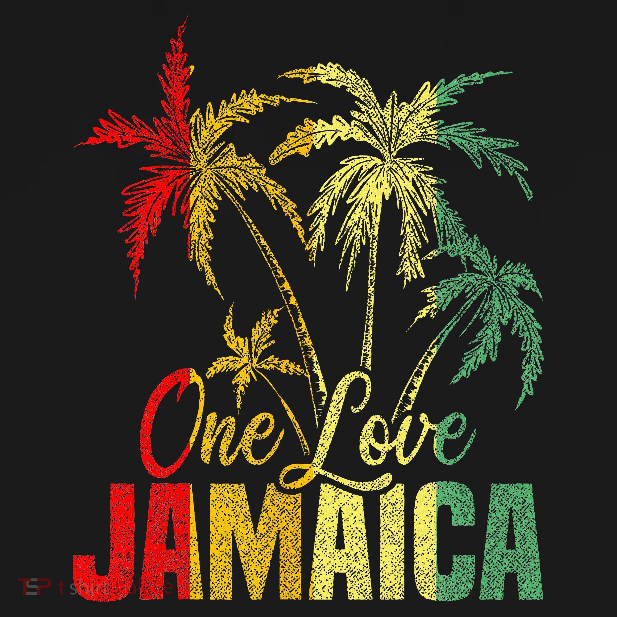 One Love Jamaica Caribbean Vacation Reggae T-Shirt