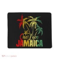One Love Jamaica Caribbean Vacation Reggae Mousepad thumb 0