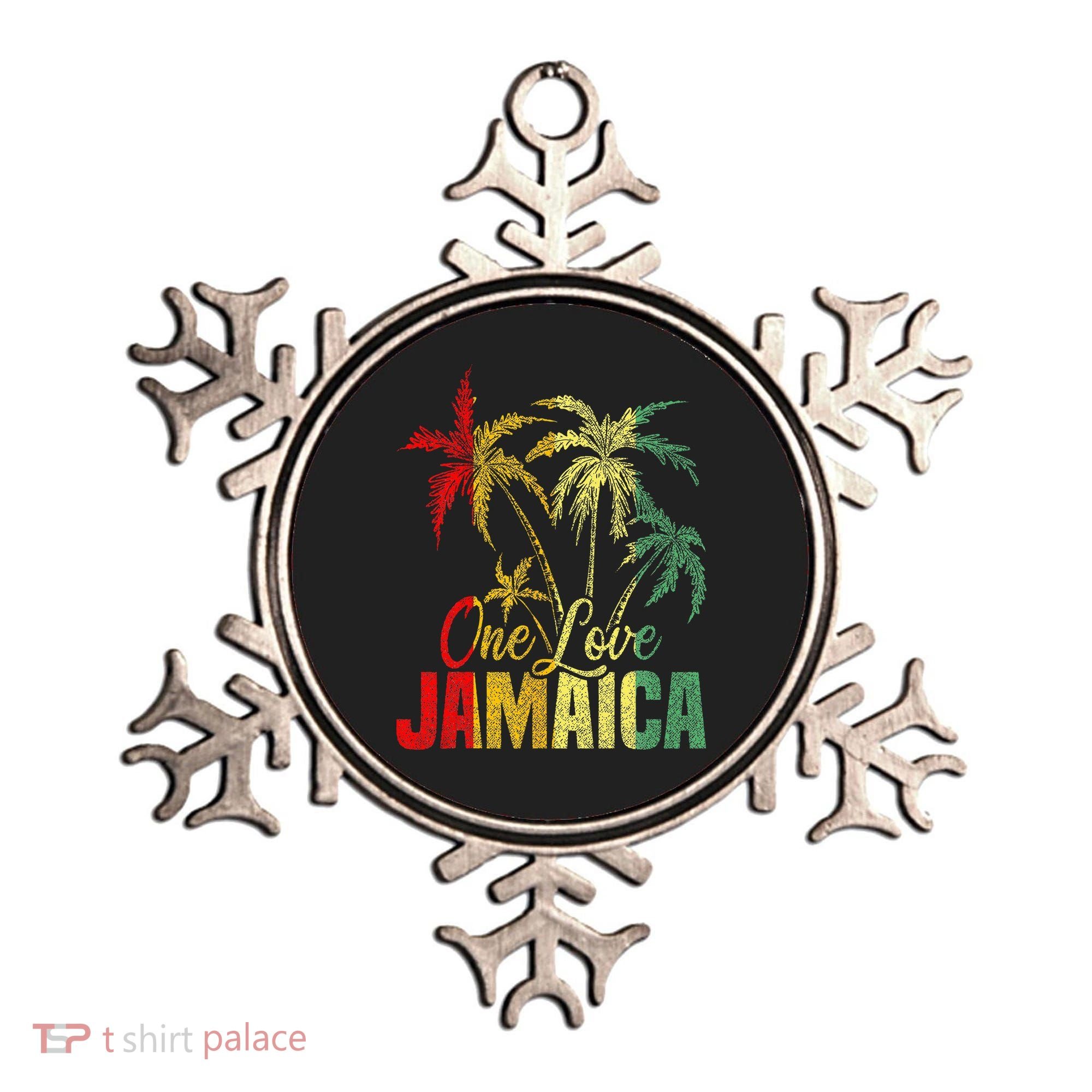 One Love Jamaica Caribbean Vacation Reggae Ornament