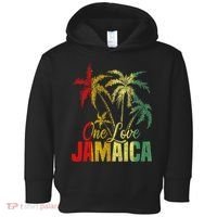 One Love Jamaica Caribbean Vacation Reggae Toddler Hoodie thumb 0