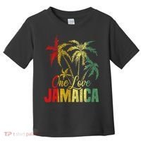 One Love Jamaica Caribbean Vacation Reggae Toddler T-Shirt thumb 0