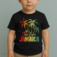 One Love Jamaica Caribbean Vacation Reggae Toddler T-Shirt thumb 2