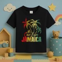 One Love Jamaica Caribbean Vacation Reggae Toddler T-Shirt thumb 3
