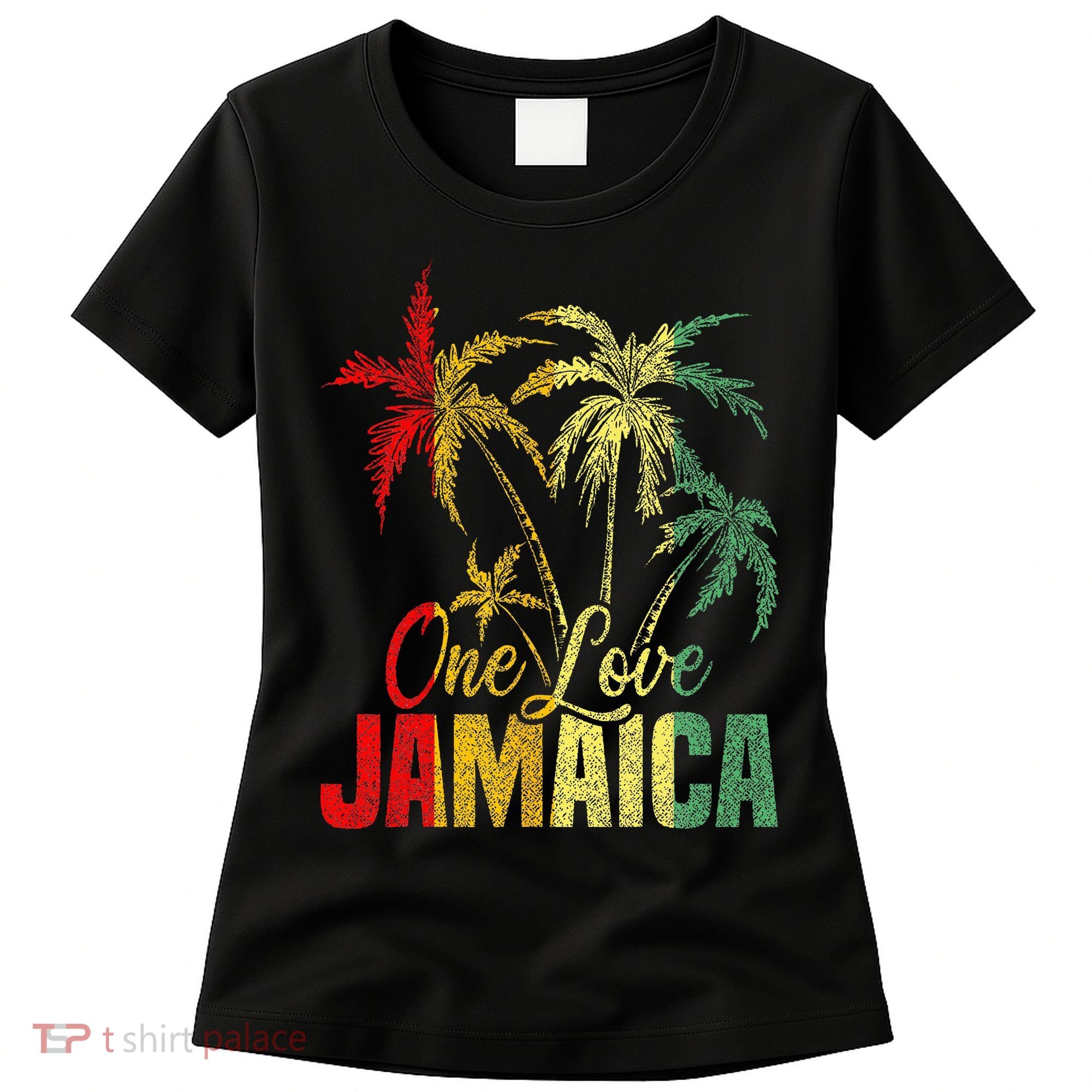 One Love Jamaica Caribbean Vacation Reggae Women's T-Shirt