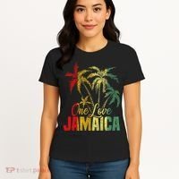 One Love Jamaica Caribbean Vacation Reggae Women's T-Shirt thumb 4