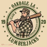 Oakdale Louisiana Lumberjacks Vintage Baseball Team T-Shirt thumb 2