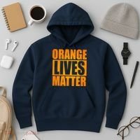 Orange Lives Matter Funny Donald Trump Hoodie thumb 3