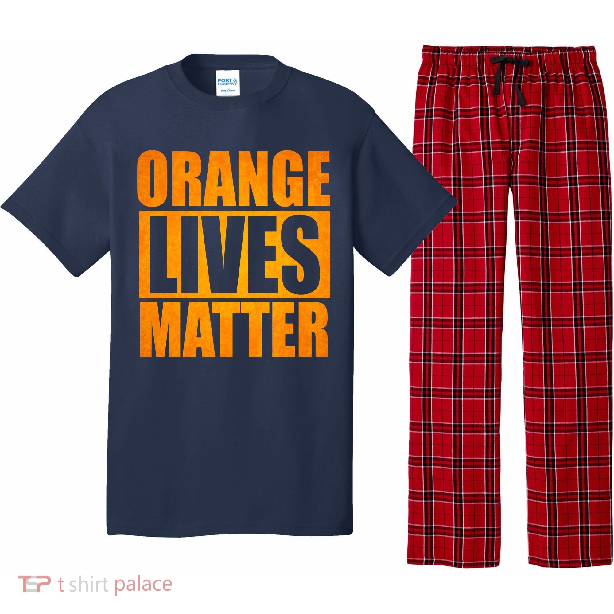 Orange Lives Matter Funny Donald Trump Pajama Set