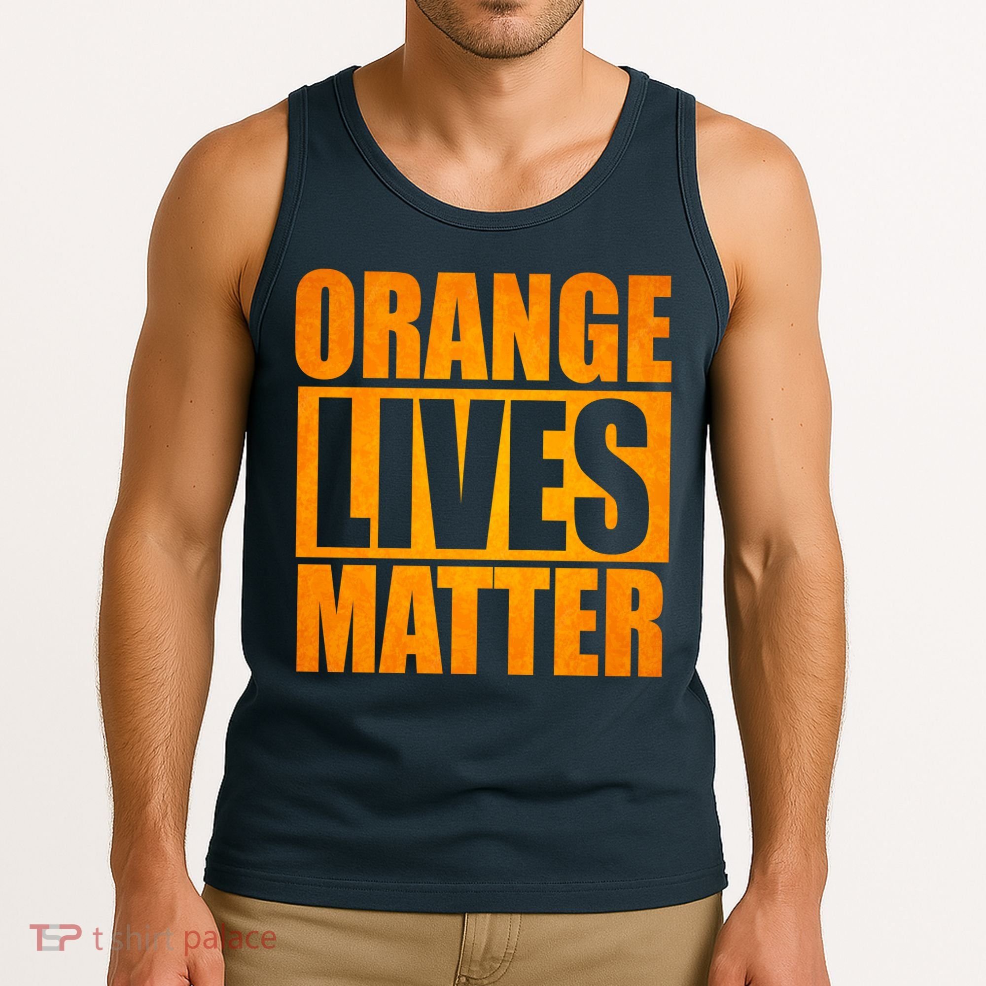 Orange Lives Matter Funny Donald Trump Tank Top