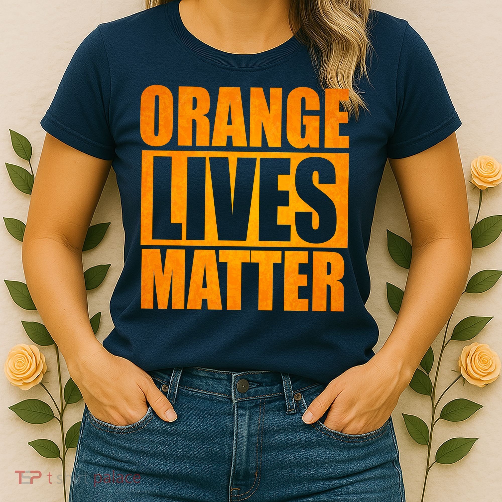 Orange Lives Matter Funny Donald Trump Women's T-Shirt