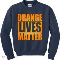 Orange Lives Matter Funny Donald Trump Kids Sweatshirt thumb 0