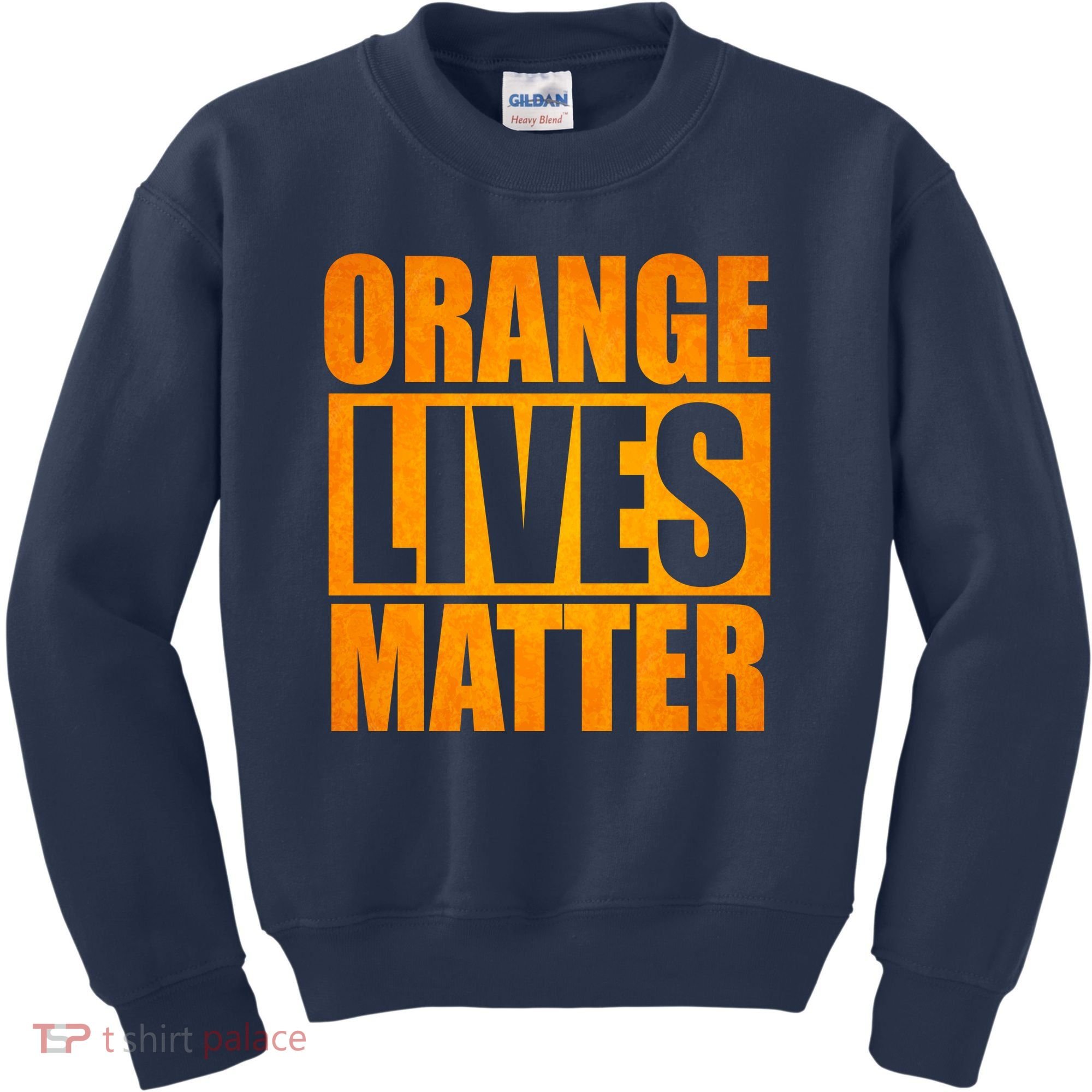 Orange Lives Matter Funny Donald Trump Kids Sweatshirt