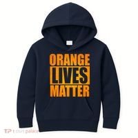 Orange Lives Matter Funny Donald Trump Kids Hoodie thumb 0
