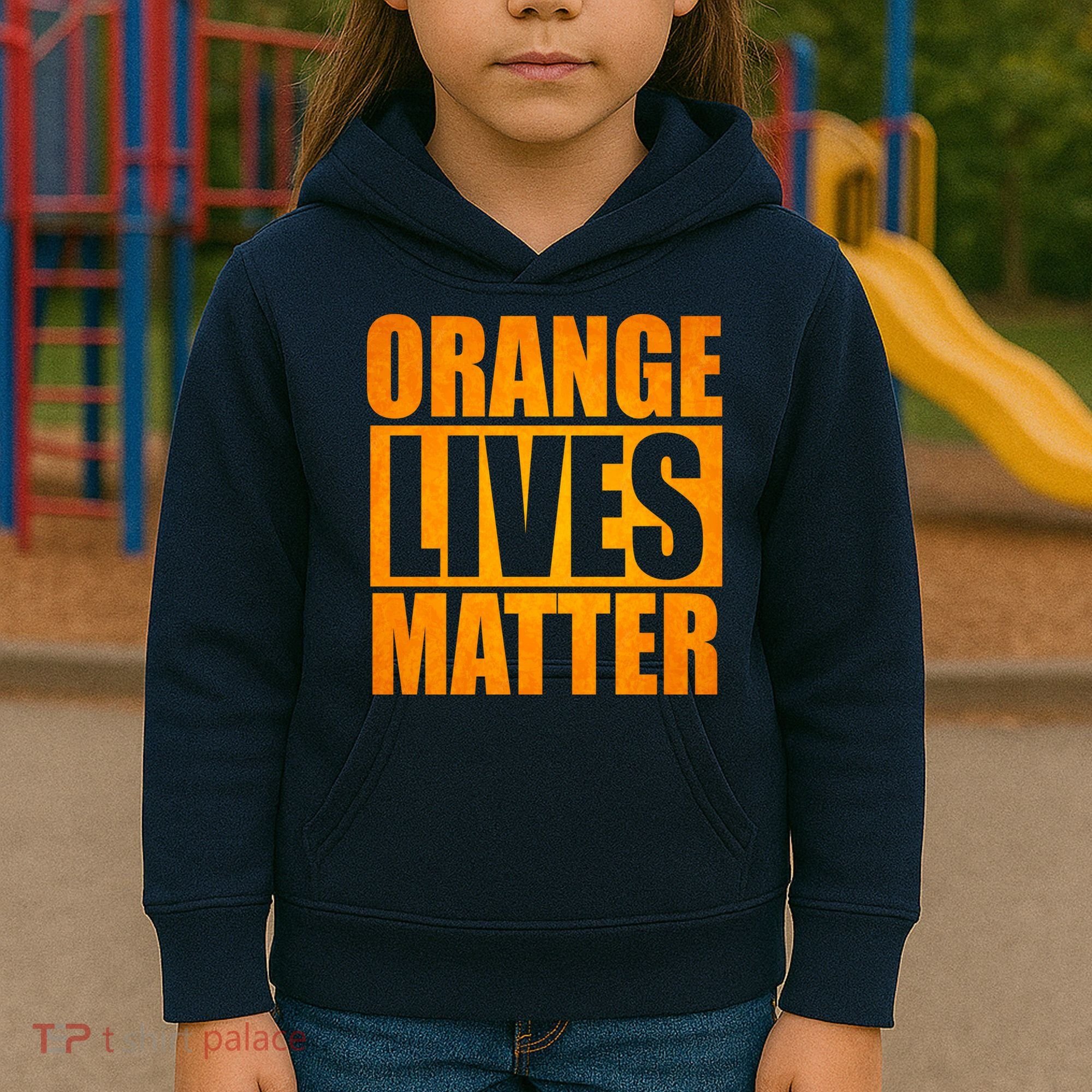 Orange Lives Matter Funny Donald Trump Kids Hoodie