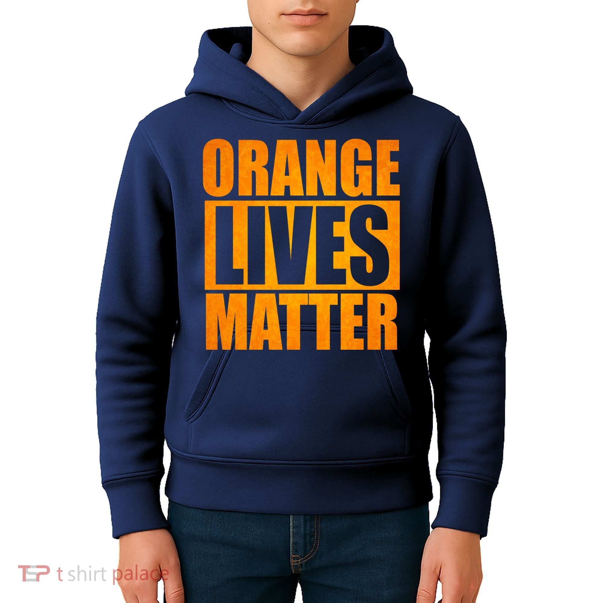 Orange Lives Matter Funny Donald Trump Kids Hoodie