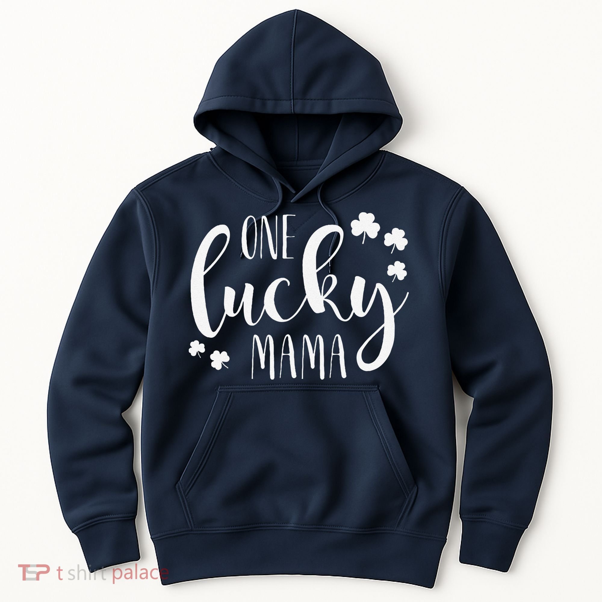 One Lucky Mama St Patricks Day Irish Mom Shamrock Momma Hoodie