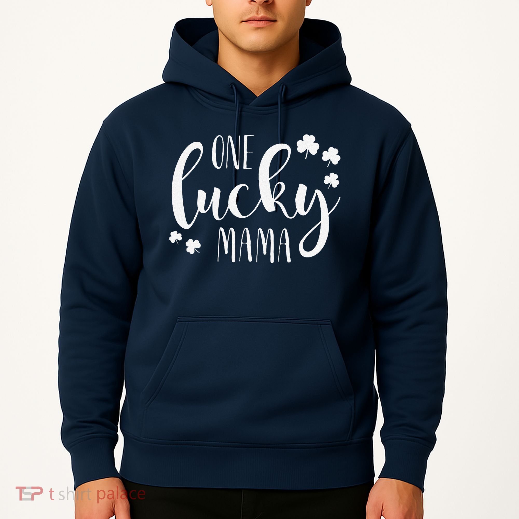 One Lucky Mama St Patricks Day Irish Mom Shamrock Momma Hoodie