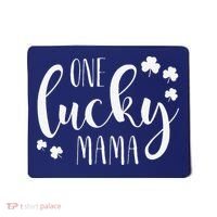 One Lucky Mama St Patricks Day Irish Mom Shamrock Momma Mousepad thumb 0