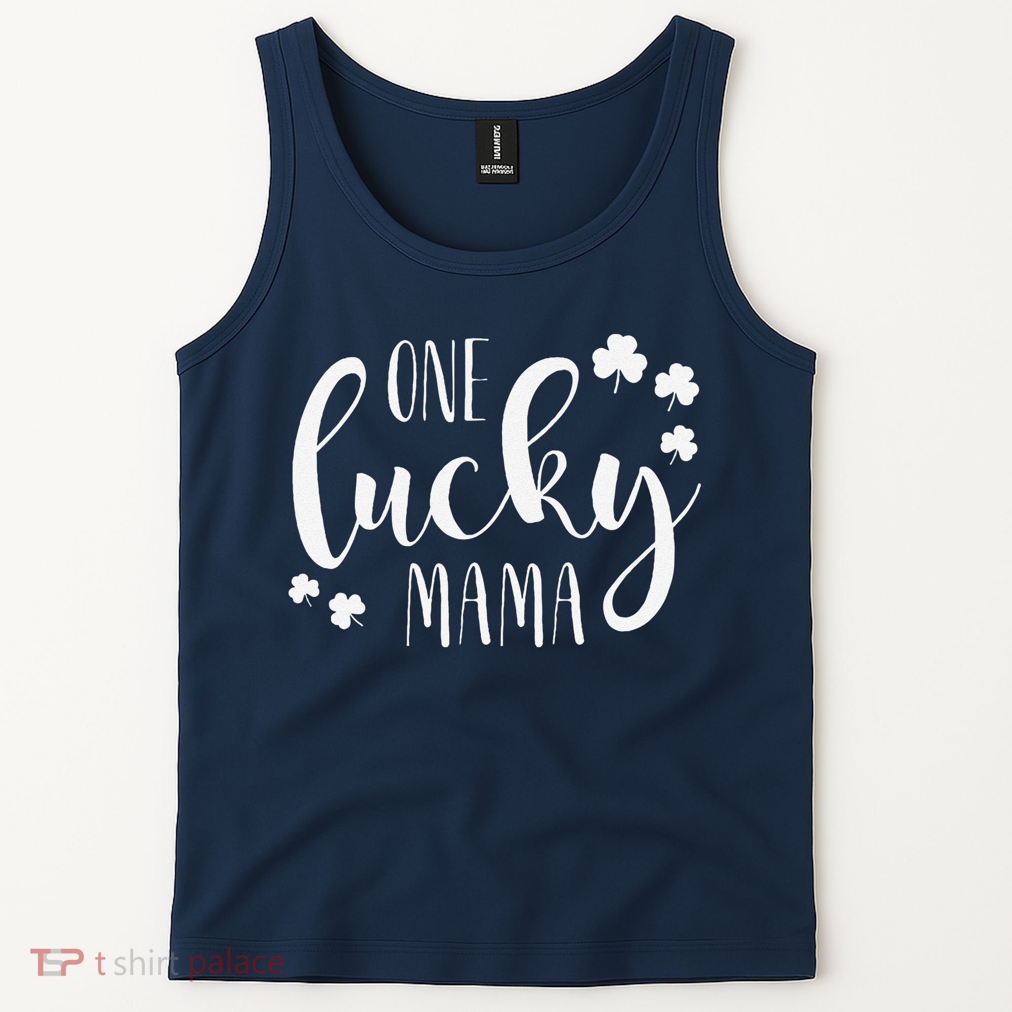 One Lucky Mama St Patricks Day Irish Mom Shamrock Momma Tank Top
